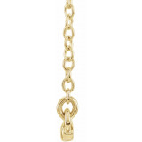 14K Yellow Straight Bar 16-18 Necklace - 860481000P photo 2