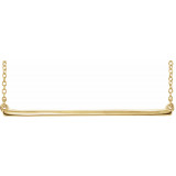 14K Yellow Straight Bar 16-18 Necklace - 860481000P photo