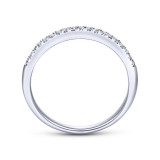 Gabriel & Co. 14k White Gold Contemporary Anniversary Wedding Band - WB7973W44JJ photo 2