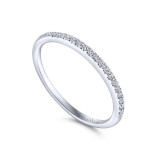 Gabriel & Co. 14k White Gold Contemporary Anniversary Wedding Band - WB7973W44JJ photo 3