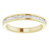 14K Yellow 3/8 CTW Diamond Channel-Set Anniversary Band - 123176601P photo 3