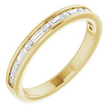 14K Yellow 3/8 CTW Diamond Channel-Set Anniversary Band - 123176601P photo