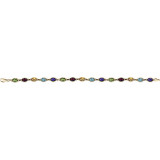 14K Yellow Multi-Gemstone Line 7 Bracelet - 651540100P photo 2