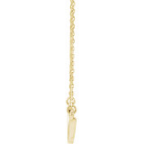 14K Yellow Freeform Bar 16-18 Necklace - 86618601P photo 2