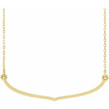 14K Yellow Freeform Bar 16-18 Necklace - 86618601P photo