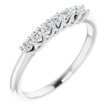 14K White 1/5 CTW Diamond Anniversary Band - 1240326009P photo