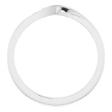 14K White 3 mm Stackable Twist Ring - 51734101P photo 2