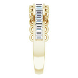 14K Yellow 5/8 CTW Diamond Channel-Set Anniversary Band - 123694601P photo 4