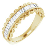 14K Yellow 5/8 CTW Diamond Channel-Set Anniversary Band - 123694601P photo