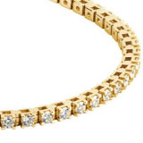 14K Yellow 3 1/2 CTW Diamond Line 7 1/4 Bracelet - 6739660001P photo 2