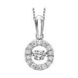 Gems One 10KT White Gold & Diamond Rhythm Of Love Neckwear Pendant  - 1/8 ctw - ROL1025-1WCPK photo