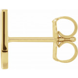 14K Yellow Single Initial U Earring - 86800222P photo 2