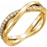 14K Yellow 1/5 CTW  Diamond Infinity-Inspired Ring - 122898601P photo