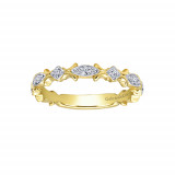 Gabriel & Co. 14k Yellow Gold Diamond Stackable Ladies' Ring photo 4