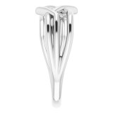 14K White Geometric Ring - 52006101P photo 4