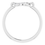 14K White .04 CTW Diamond Infinity-Inspired Ring - 123269600P photo 2