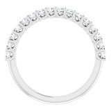 14K White 1/2 CTW Diamond Anniversary Band - 1239736001P photo 2
