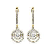 Gems One 14KT Yellow Gold & Diamond Rhythm Of Love Fashion Earrings  - 1/2 ctw - ROL2013-4YC photo