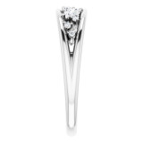 14K White 1/6 CTW Diamond Negative Space Ring - 124185600P photo 4