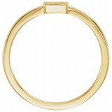 14K Yellow 7x5 mm Rectangle Signet Ring - 51563102P photo 2