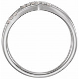 14K White 1/6 CTW Diamond Criss-Cross Ring - 1227766000P photo 2