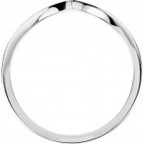 14K White V Ring - 42154742P photo 2