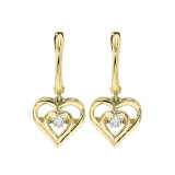 Gems One Silver (SLV 995) Diamond Rhythm Of Love Fashion Earrings  - 1/10 ctw - ROL2045-SSYD photo