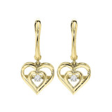 Gems One Silver (SLV 995) Diamond Rhythm Of Love Fashion Earrings  - 1/10 ctw - ROL2045-SSYD photo