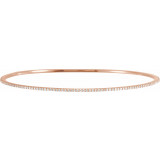 14K Rose 1 CTW Diamond Stackable Bangle 8 Bracelet - 6733760006P photo