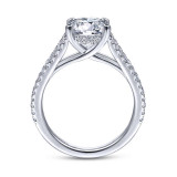 Gabriel & Co. 14k White Gold Contemporary Split Shank Engagement Ring - ER14804R8W44JJ photo 2