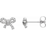 14K White 1/5 CTW Diamond Earrings - 65193560000P photo