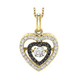 Gems One 14KT Yellow Gold & Diamond Rhythm Of Love Neckwear Pendant  - 3/8 ctw - ROL1018-4YCBLK photo