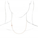 14K Rose Lightning Bolt 16 Necklace - 86868602P photo 3
