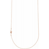 14K Rose Lightning Bolt 16 Necklace - 86868602P photo
