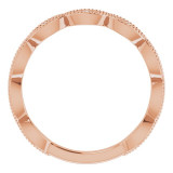 14K Rose 1/5 CTW Diamond Anniversary Band - 123093602P photo 2