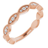 14K Rose 1/5 CTW Diamond Anniversary Band - 123093602P photo