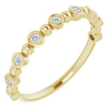 14K Yellow 1/8 CTW Diamond Anniversary Band - 1236316026P photo