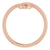 14K Rose Looped Bypass Ring - 52057103P photo 2