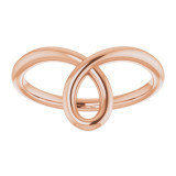 14K Rose Looped Bypass Ring - 52057103P photo 3