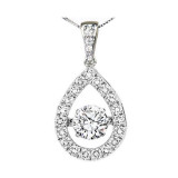 Gems One 14KT White Gold & Diamond Rhythm Of Love Neckwear Pendant    - 1/3 ctw - ROL1146-4WCT photo
