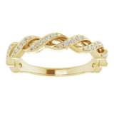 14K Yellow 1/8 CTW Diamond Anniversary Band - 123358601P photo 3