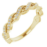 14K Yellow 1/8 CTW Diamond Anniversary Band - 123358601P photo