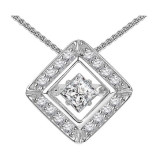 Gems One 14KT White Gold & Diamond Rhythm Of Love Neckwear Pendant  - 1/2 ctw - ROL1072-4WC photo