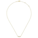 Gabriel & Co. 14k Yellow Gold Lusso Diamond Bar Necklace - NK5733Y45JJ photo 2