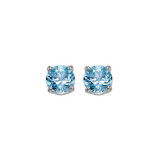 Gems One 14Kt White Gold Blue Topaz (1 Ctw) Earring - EBR50-4W photo
