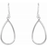 14K White Pear Shaped Earrings - 85281103P photo 2