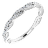 14K White 1/6 CTW Diamond Anniversary Band - 123325600P photo