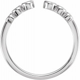 14K White 1/4 CTW Diamond Negative Space Ring - 123339600P photo 2