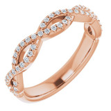 14K Rose 1/5 CTW Diamond Anniversary Band - 123104602P photo