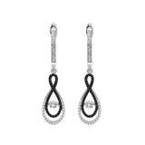 Gems One 14KT White Gold & Diamonds Stunning Fashion Earrings - 1/2 ctw - ROL2011-4WCBK photo